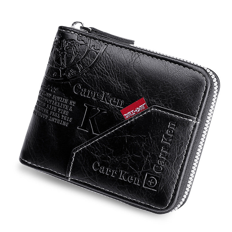 💰Супер отстъпка 🔥 Мъжки портфейл с цип в ретро стил