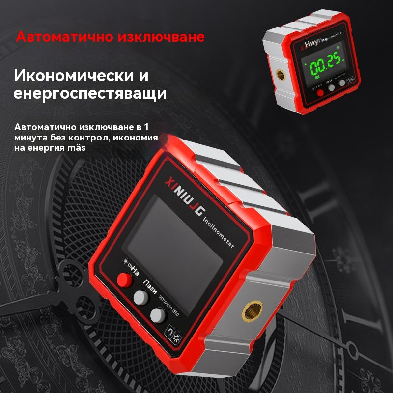 ⚡🔋 Акумулаторен електронен нивелир с магнит: измерва за секунди