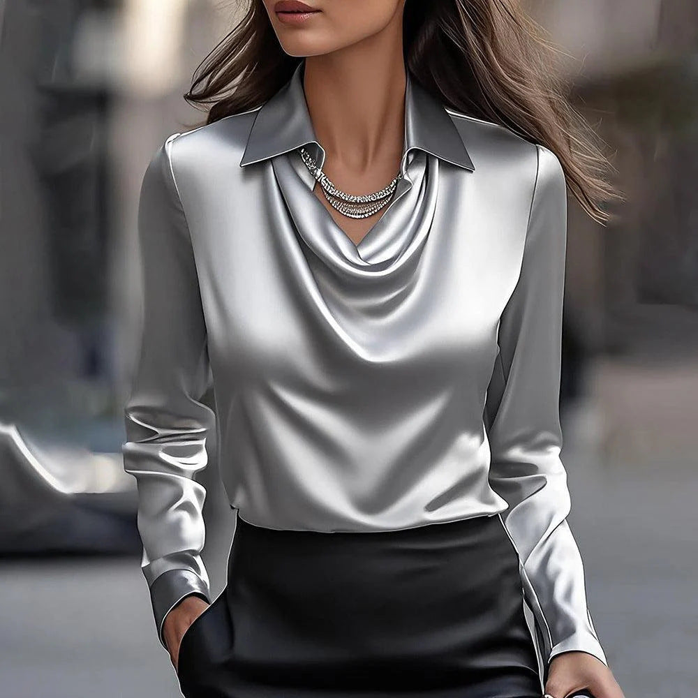 30% OFF🔥【Купете 1, вземете 1 безплатно】✨【S-3XL】Семпла дамска риза с щампа и яка