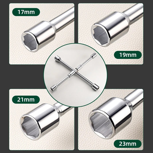 🔧🚗 Сгъваем гаечен ключ 4 в 1 – по-лесна смяна на гума