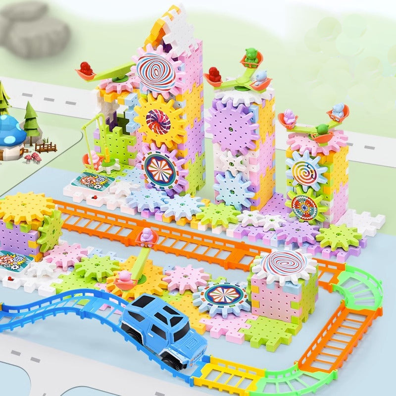 50% отстъпка🧩【83 бр.】💖 Електрически строителни блокове Образователни играчки