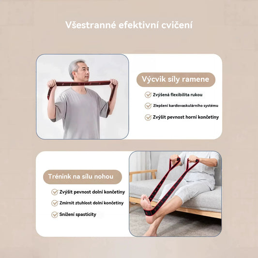 【Купете 1, вземете 1 безплатно】Ластична лента за издръжливост за изграждане на мускули, разтягане на краката и еластична лента за хора на средна и по-възрастна възраст.