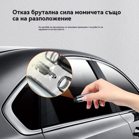 💪Мини чучур за прозорци от алуминиева сплав, комплект за бягство 2 в 1, предпазен колан