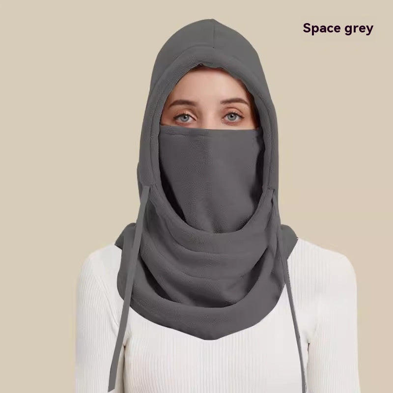 ❄️Еднокомпонентна зимна маска за колоездене✅С подплата/Удебелена/Прахоустойчива/Мразоустойчива