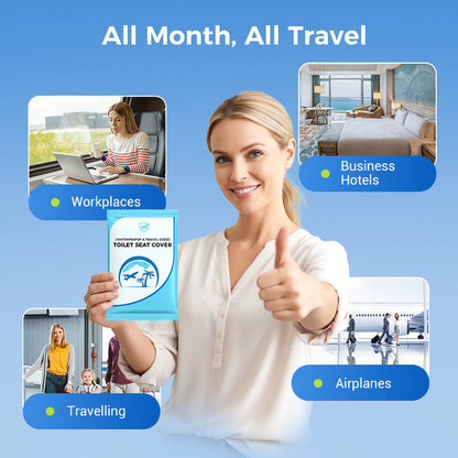 🔥🔥【50/100/200 бр.】Калъф за тоалетна за еднократна употреба за дома и пътуване, гарантиращ безопасност и хигиена