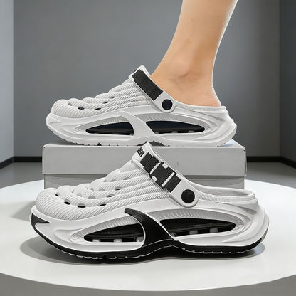 👟50% ОТСТЪПКА🌬️Мъжки сандали 2 в 1 за универсално ползване - дебела EVA подметка, неплъзгащи се и изключително леки, дишащи🏃‍♂️