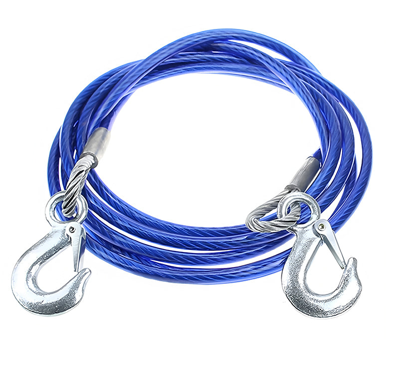 ⛓️🚗 Теглително въже, дърпащо въже, спасително въже – 4 м 3 тона, 4 м 5 тона, 5 м 7 тона, предпазни аксесоари