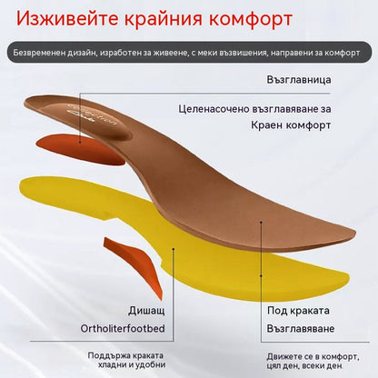 👡【Размери 35-43】Дамски меки и удобни сандали от естествена кожа