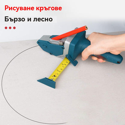 🛠️Резачка за гипсокартон с позициониране на ролетка (включва 5 остриета + 1 молив)