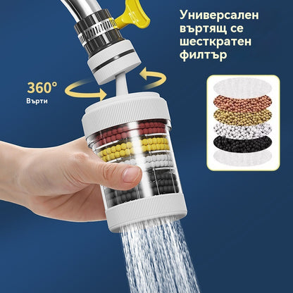 🚿Филтър за кран за пречистване на чешмяна вода в домакинството