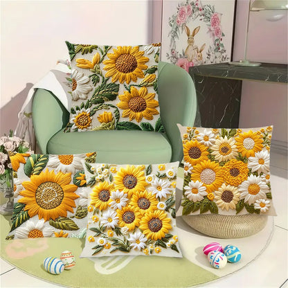 🌸Ново пролетно пристигане! 🌻Калъфка за възглавница със слънчогледи