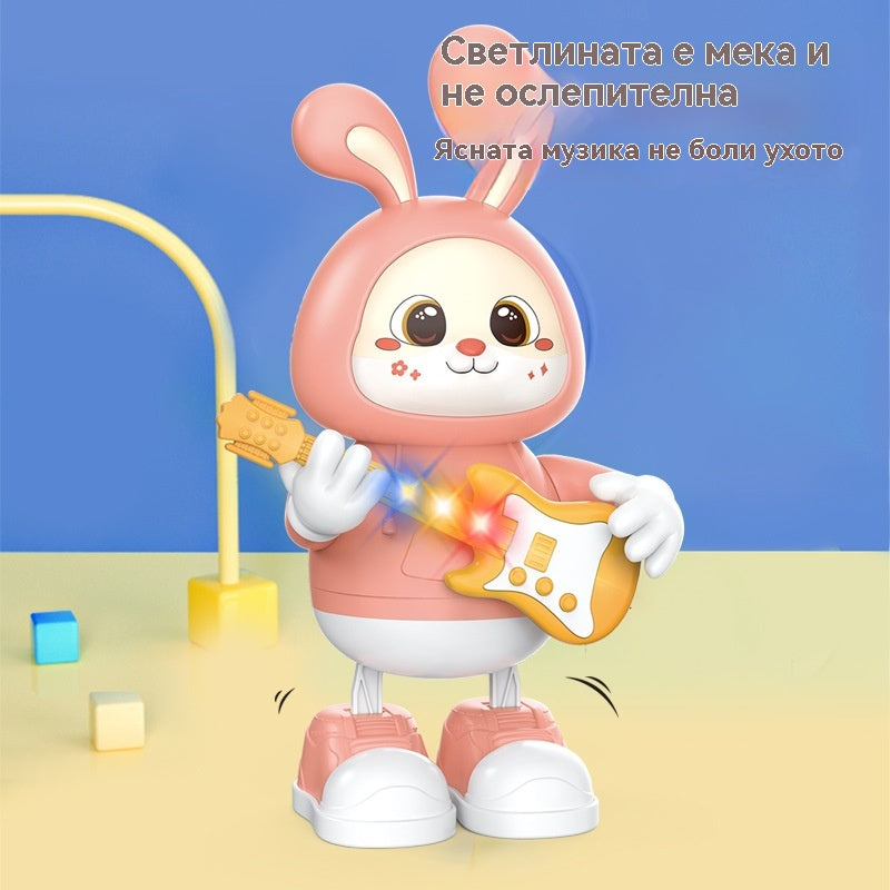 🐻👶Детска играчка електрическа китара Заек