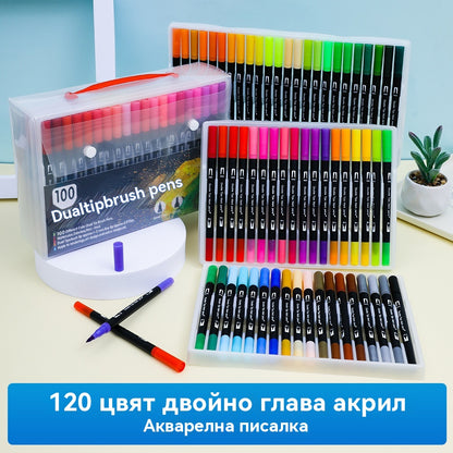 🎨 【1x Книжка за оцветяване по числа + 24-цветна химикалка с два върха】Оцвети и се отпусни: Книжка за оцветяване по числа за възрастни | Облекчава стреса и тревожността ✨