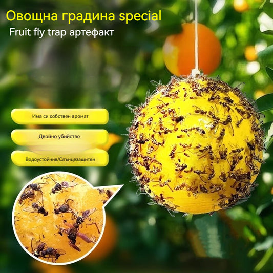 🔥【Купете 10, вземете 10 безплатно】🍊Капан за плодови мушици ✅ С вградени феромони ✅ Убива както мъжки, така и женски екземпляри, независимо от вида