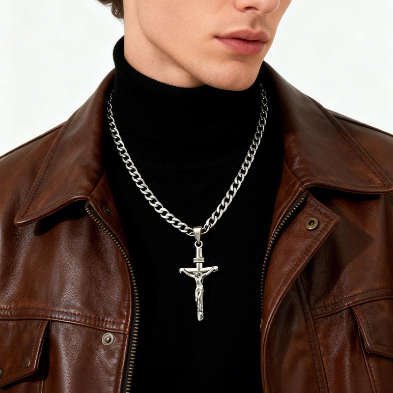 ✨✝️Колие с висулка с кръст за аксесоари