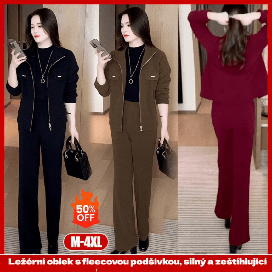 💖🔥【M-4XL】Дамски костюми от дебел кадифе (сако + панталон)