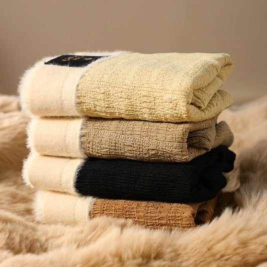 🩲Ropa interior de felpa cálida de color sólido transpirable para hombre.