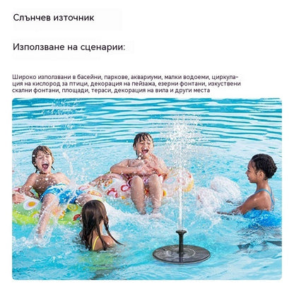 🐦️Компактна соларна помпа за фонтан за птици: Поддържайте градината си пълна с живот!