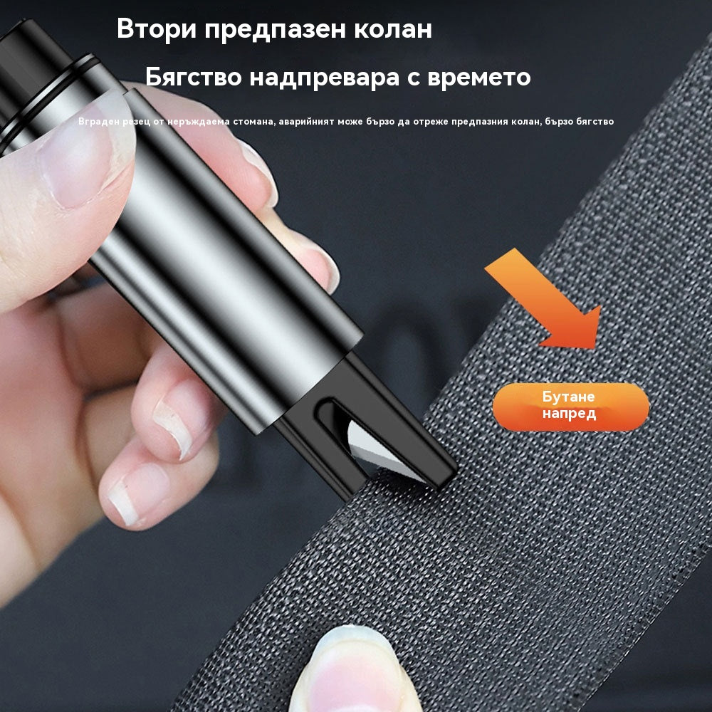 💪Мини чучур за прозорци от алуминиева сплав, комплект за бягство 2 в 1, предпазен колан