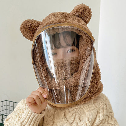 ❄️Зимна необходимост: Еднокомпонентна ветроустойчива маска за лице за деца✅ Допълнително удебелена с памук✅ Прахоустойчива и ветроустойчива