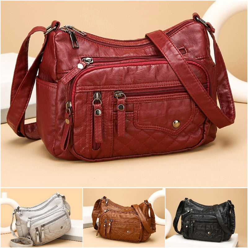 🔥【30% отстъпка】2026 Нова чанта през рамо/кръстосана чанта с голям капацитет от мека кожа за