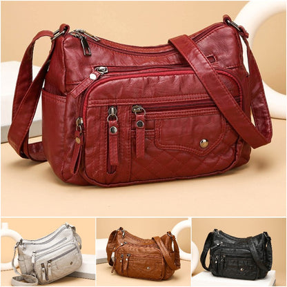 🔥【30% отстъпка】2026 Нова чанта през рамо/кръстосана чанта с голям капацитет от мека кожа за