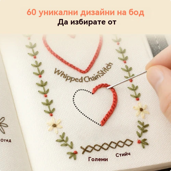 🌸🧵Комплект книги за бродиране „Направи си сам“