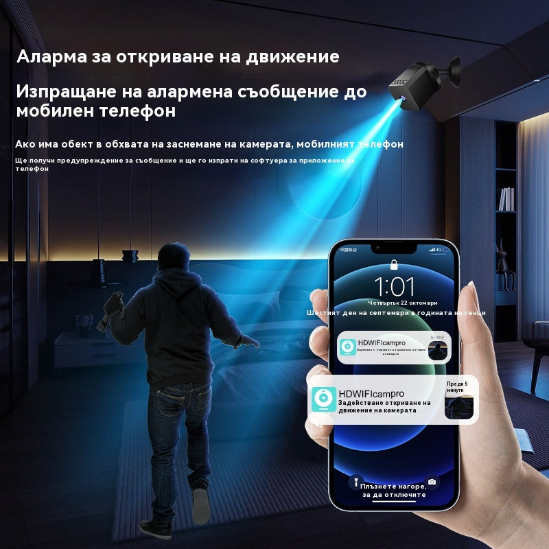 🏠📹🕵️Купете 1 и вземете 1 безплатно🔥Малка квадратна камера, интелигентна камера с висока разделителна способност, безжично дистанционно наблюдение на дома чрез WiFi