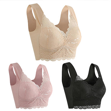👙💖【3 бр】Нов дамски удобен дишащ сутиен (3 броя)> (Препоръчано от лекар)