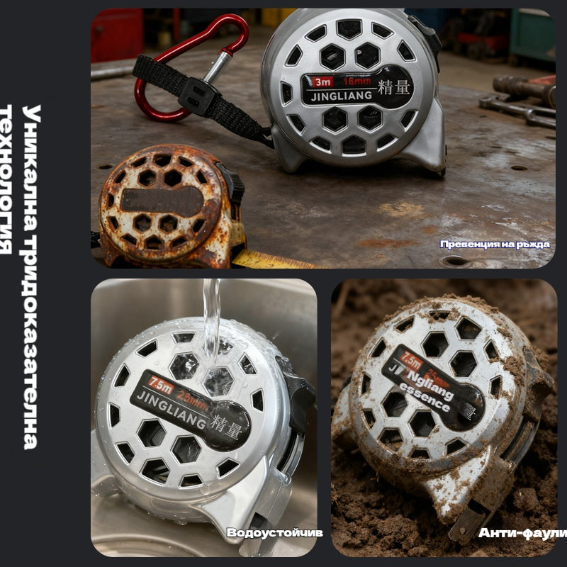 🏗️⚙️📏Висококачествена куха стоманена ролетка, водоустойчива, удароустойчива, високопрецизна ролетка от неръждаема стомана, може да се пере.