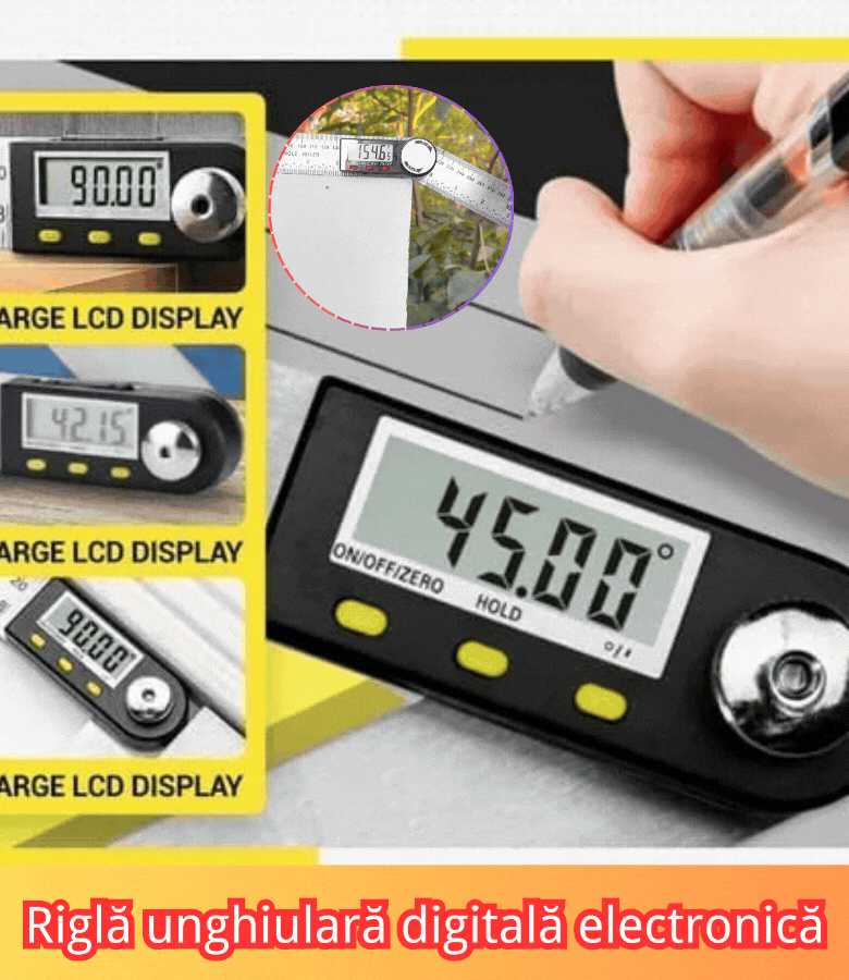 😍🧰Електронен дигитален линийка за наклон, прецизен транспортир за дървообработване