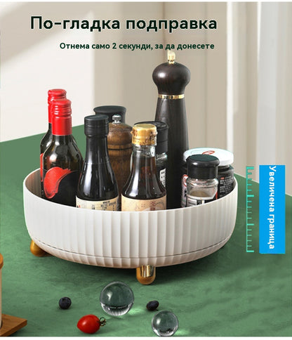 🔥360° въртяща се многофункционална кухненска стойка за съхранение