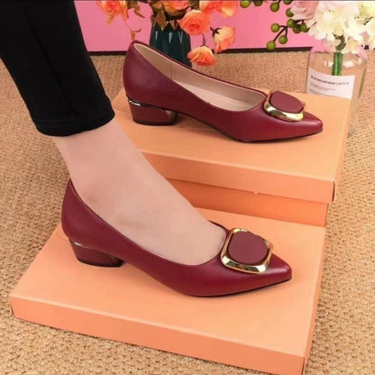 🔥Специална оферта🔥【35-41】✨👠2026 Нови дамски модни кожени обувки на платформа