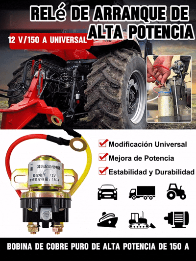 🛠️【1 брой 25 евро】🚚12V/24V реле за стартер на двигател, подходящо за автомобили, селскостопански машини и др.