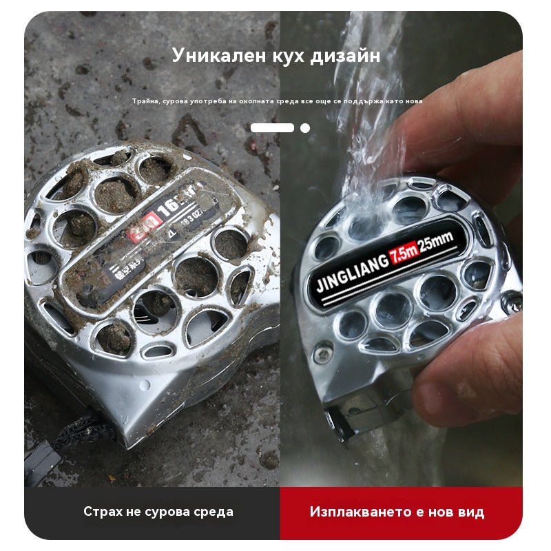 🏗️⚙️📏Висококачествена куха стоманена ролетка, водоустойчива, удароустойчива, високопрецизна ролетка от неръждаема стомана, може да се пере.