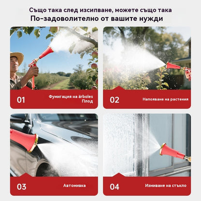 💦💦Високонапорна селскостопанска пръскачка с филтър и ветроустойчива дюза. Селскостопанска пръскачка с бутална помпа.