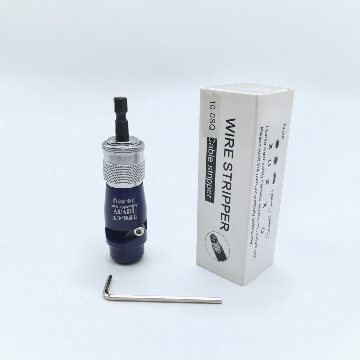 ⚒【2.5mm/4mm/6mm²/10mm²】 Ротационен инструмент за оголване на кабели,Алуминиево устройство за оголване на електрически кабели