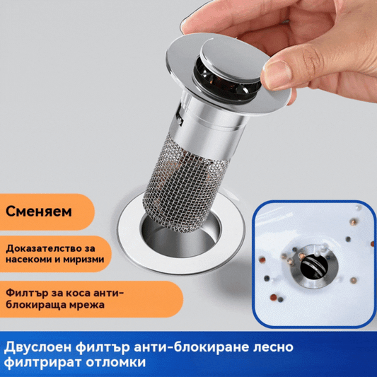 🔥Купете 1вземете 1 безплатно🔥💧Универсален филтър за канализация от неръждаема стомана