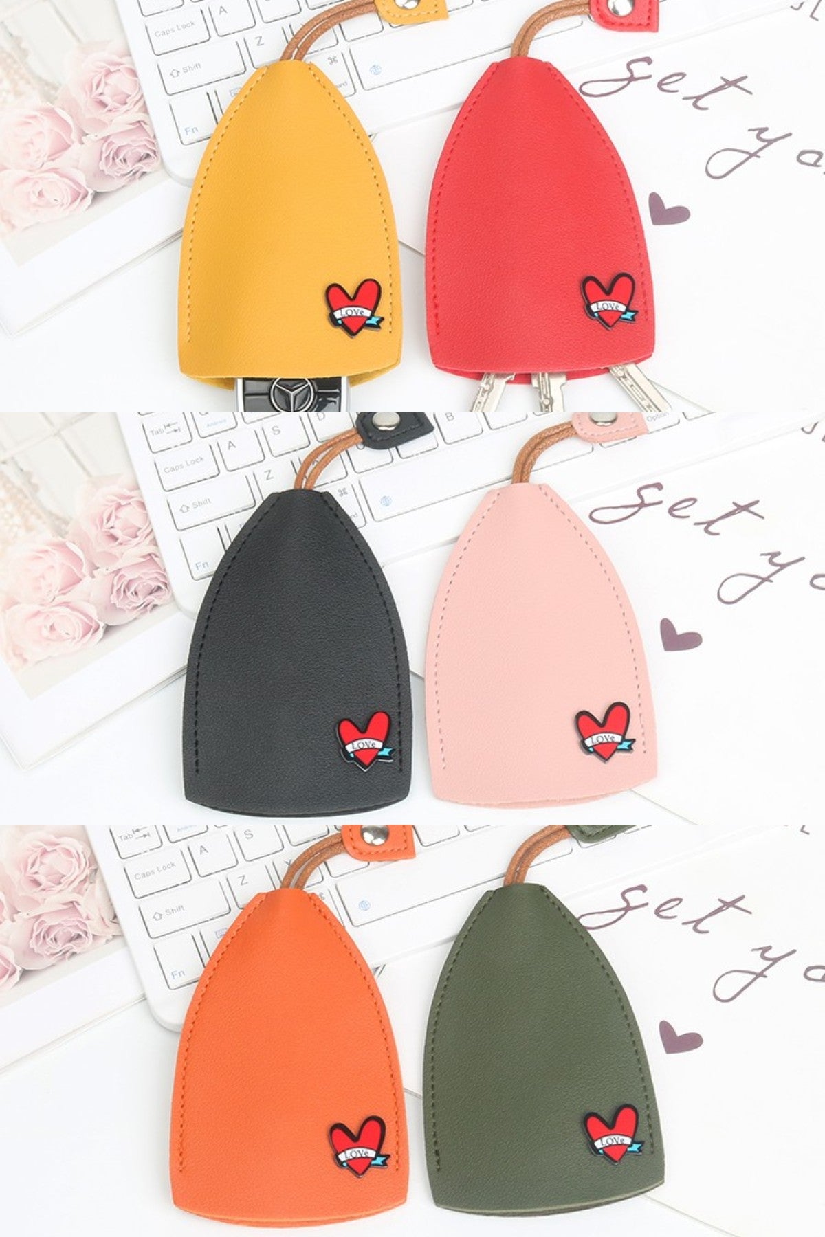 【📢📢Най-ниската цена за ограничен период от време!!!💥】（🔥1 комплект от 6 броя）Чанта за ключове с връзки