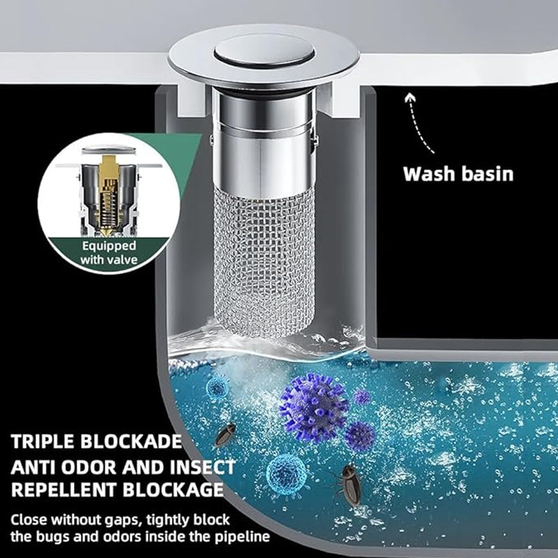 🔥Купете 1вземете 1 безплатно🔥💧Универсален филтър за канализация от неръждаема стомана