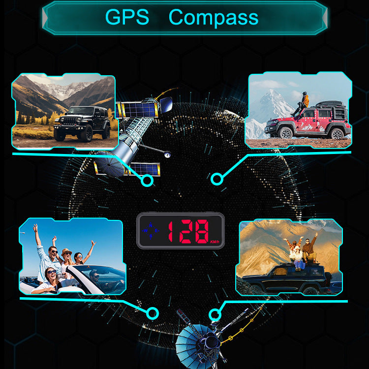 🚗Автомобилен HUD дисплей | HD GPS проекция | Скорост в реално време и по-безопасно шофиране