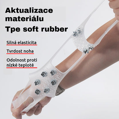 👴🚶🏔️Купете 1, вземете 1 безплатно🔥Невидими 5-зъбни противоплъзгащи калъфи за котки, прозрачни котки за сняг, алпинизъм, скално катерене, зимна ледена повърхност, от съществено значение за възрастни хора.