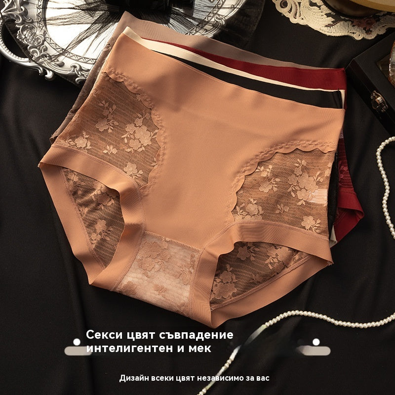 😍🩲【26€】Комплект от 5 части--- Дамски високоеластични безшевни дантелени бикини за контрол на корема, оформяне на седалището и повдигане