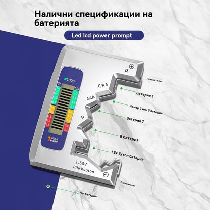 ⚡Тестерите за батерии улесняват живота ви