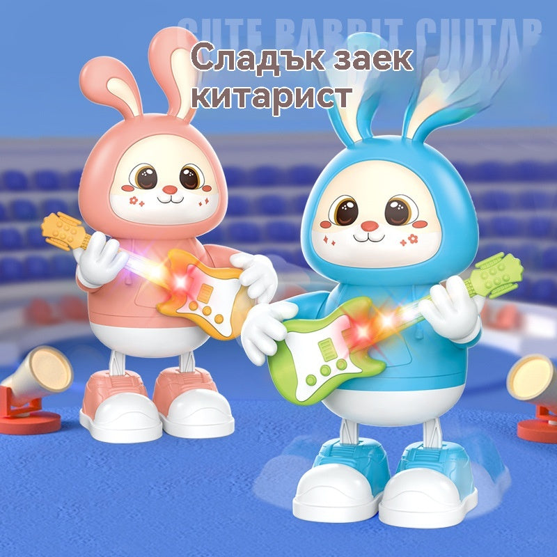 🐻👶Детска играчка електрическа китара Заек