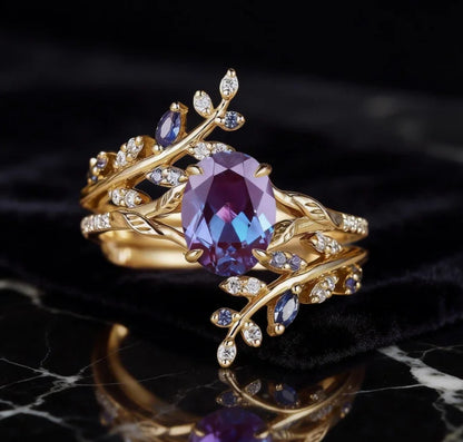 💎💍Луксозен меден пръстен, инкрустиран с циркони – романтичен подарък за любимия човек.