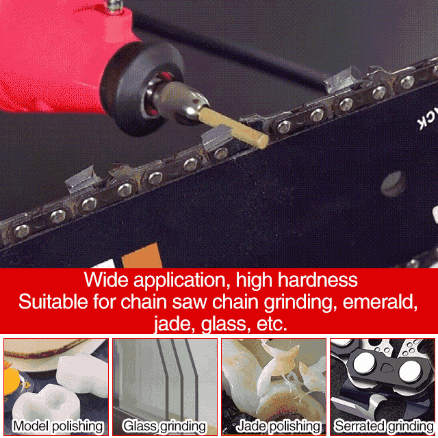 🔥🧰【Купи 1, вземи 1 безплатно】Диамантена шлифовъчна глава, подходяща за заточване и поддръжка на вериги на електрически триони, нефрит, метал, стъкло и други материали