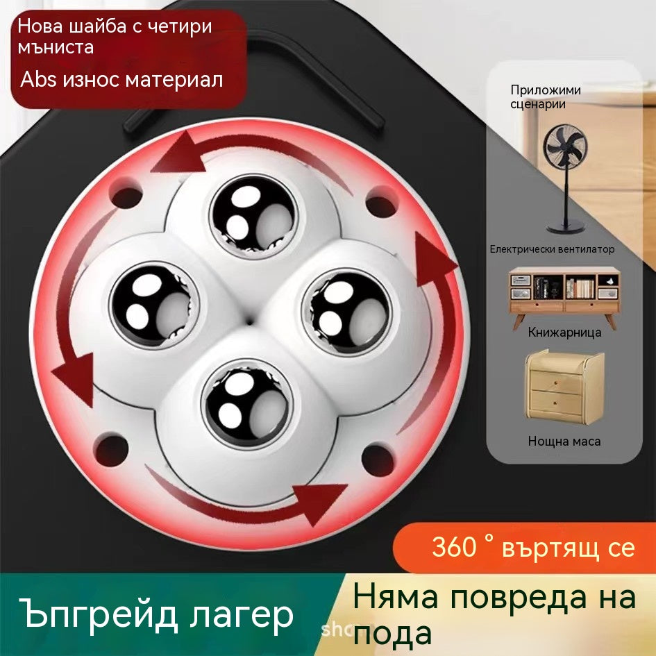 🔥🌟360° въртящи се ролки, висока товароносимост, универсални домакински ролки✅