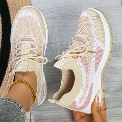 🌸👟Нови пролетни спортни обувки Flyknit от мрежеста материя за жени