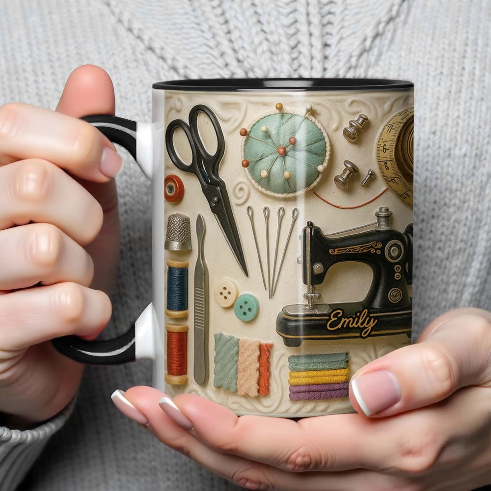 【30%OFF】🧵☕Чаша с мотив за шиене - перфектният подарък за креативни души, които обичат да шият